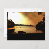 シンガポールの夕日 ポストカード (正面/裏面)