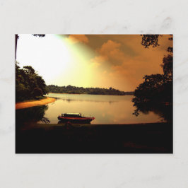 シンガポールの夕日 ポストカード