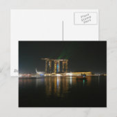 シンガポールの夜景 ポストカード (正面/裏面)