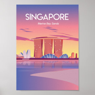 シンガポールの旅行ポスター ポスター