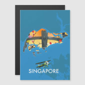 シンガポールの旅行地図 (正面/裏面)