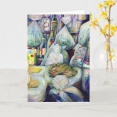 シンガポールの日干し味のグリーティングカード カード (黄色い花)