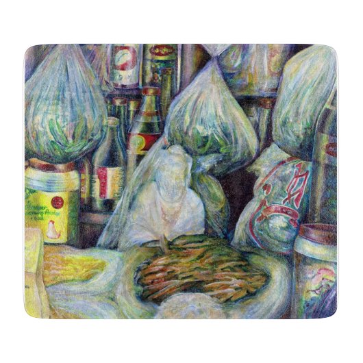 シンガポールの日干し風味 カッティングボード (正面)