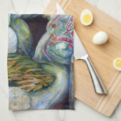 シンガポールの日干し風味 キッチンタオル (四つ折り)