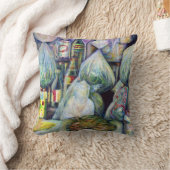 シンガポールの日干し風味 クッション (ブランケット)