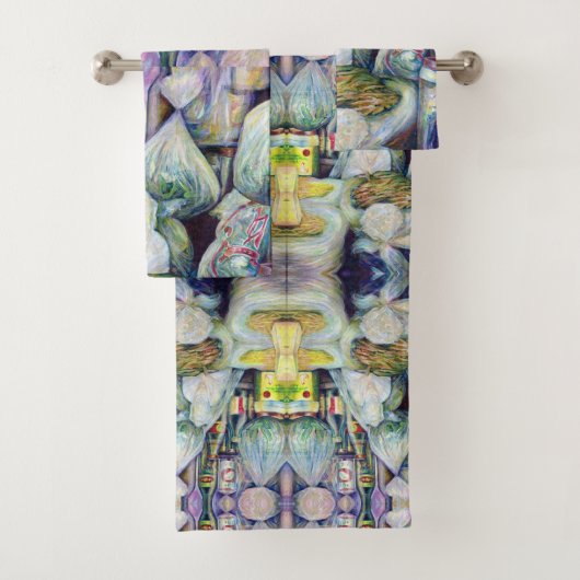 シンガポールの日干し風味 バスタオルセット (インサイチュ)