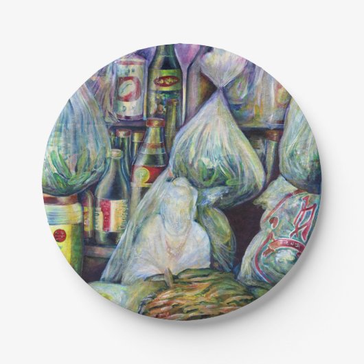 シンガポールの日干し風味 ペーパープレート (正面)