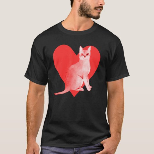 シンガポールの猫 Tシャツ (正面)