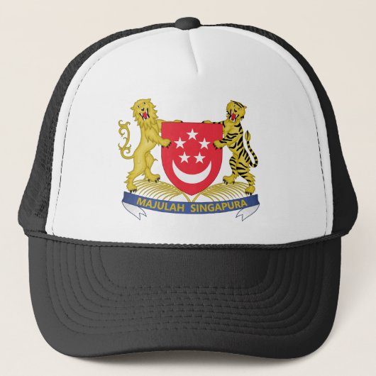 シンガポールの紋章付き外衣 キャップ (正面)