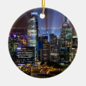 シンガポールの繁華街夜 セラミックオーナメント (正面)