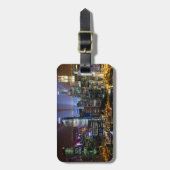 シンガポールの繁華街夜 ラゲッジタグ (正面縦)