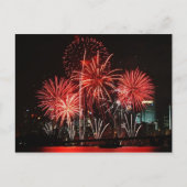 シンガポールの花火のフェスティバル1 ポストカード (正面)