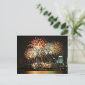 シンガポールの花火のフェスティバル2 ポストカード (スタンド正面)