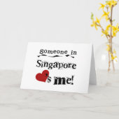 シンガポールの誰かは私を愛します カード (黄色い花)