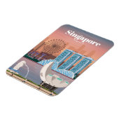 シンガポールへの旅行アート マグネット (左側)