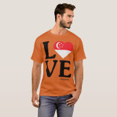 シンガポールを愛する友達 Tシャツ (正面フル)