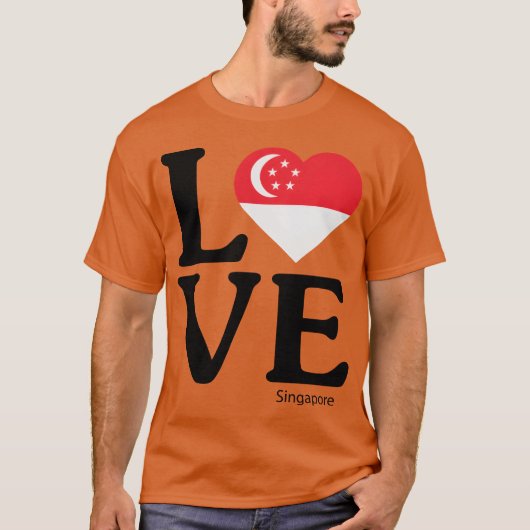 シンガポールを愛する友達 Tシャツ (正面)