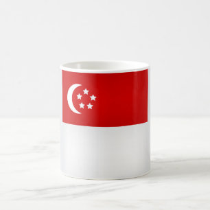 シンガポールカッコいい国旗 コーヒーマグカップ