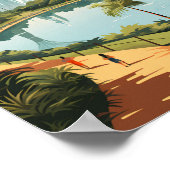 シンガポールガーデンズバイザベイトラベルアートヴィンテージ ポスター (角)