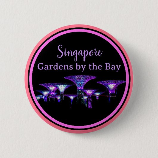 シンガポールガーデンズバイザベイボタン 缶バッジ (正面)