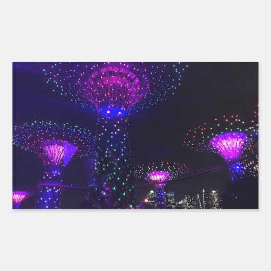 シンガポールガーデンズバイザベイ#4ステッカー 長方形シール (正面)