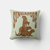 シンガポールキュートシーオッターファミリー クッション (正面)