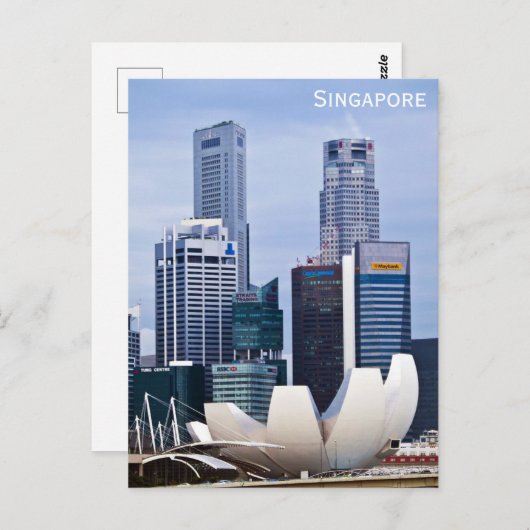 シンガポールシティスカイラインアートサイエンスミュージアム ポストカード (正面/裏面)