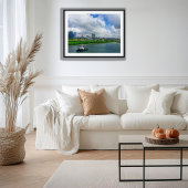 シンガポールシティスカイラインマリーナベイサンズタグボート ポスター