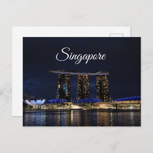 シンガポールシティマリーナベイサンズトラベルポストカード ポストカード (正面/裏面)