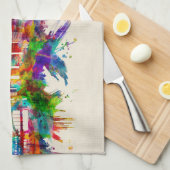 シンガポールスカイライン キッチンタオル (四つ折り)