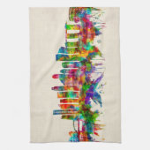 シンガポールスカイライン キッチンタオル (縦)