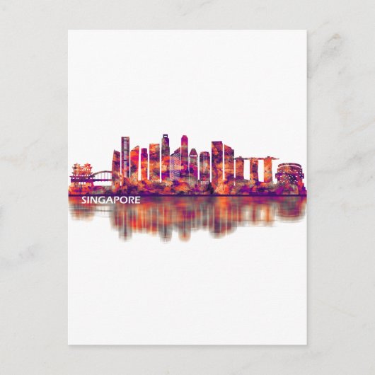 シンガポールスカイライン シーズンポストカード (正面)