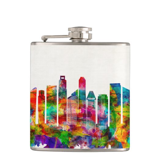 シンガポールスカイライン フラスク (正面)