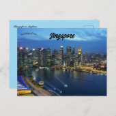 シンガポールスカイライン ポストカード (正面/裏面)