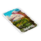 シンガポールスタイリッシュアジア水彩旅行 マグネット (右側)