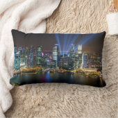 シンガポールダウンタウンライトショー ランバークッション (ブランケット)