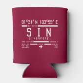 シンガポールチャンギ国際的空港コード 缶クーラー (裏面)