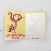 シンガポールドラゴンヴィンテージバケーションポスター シーズンカード (内部)