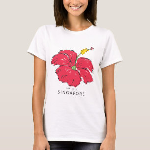 シンガポールハイビスカスコレクション Tシャツ
