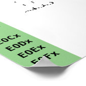 シンガポールフォント合字 ポスター (角)