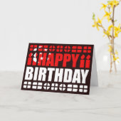 シンガポールフラグ誕生日カード カード (黄色い花)