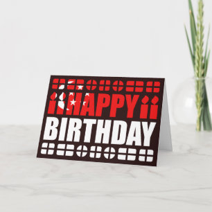 シンガポールフラグ誕生日カード カード