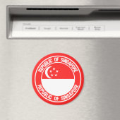 シンガポールラウンドエンブレム マグネット (インサイチュ (食洗機))