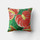 シンガポールレッドアンチューリウムフラワー クッション (裏面)