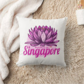 シンガポールロータスフラッグヴィンテージホリディースミナリー クッション (ブランケット)