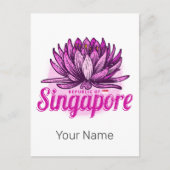 シンガポールロータスフラッグヴィンテージホリディースミナリー シーズンポストカード (正面)