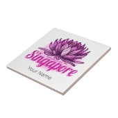 シンガポールロータスフラッグヴィンテージホリディースミナリー タイル (側面)