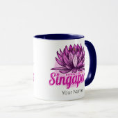 シンガポールロータスフラッグヴィンテージホリディースミナリー マグカップ (正面右)