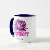 シンガポールロータスフラッグヴィンテージホリディースミナリー マグカップ (正面左)