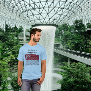 シンガポール人であることを誇りに思う 国民の日Tシャツ Tシャツ